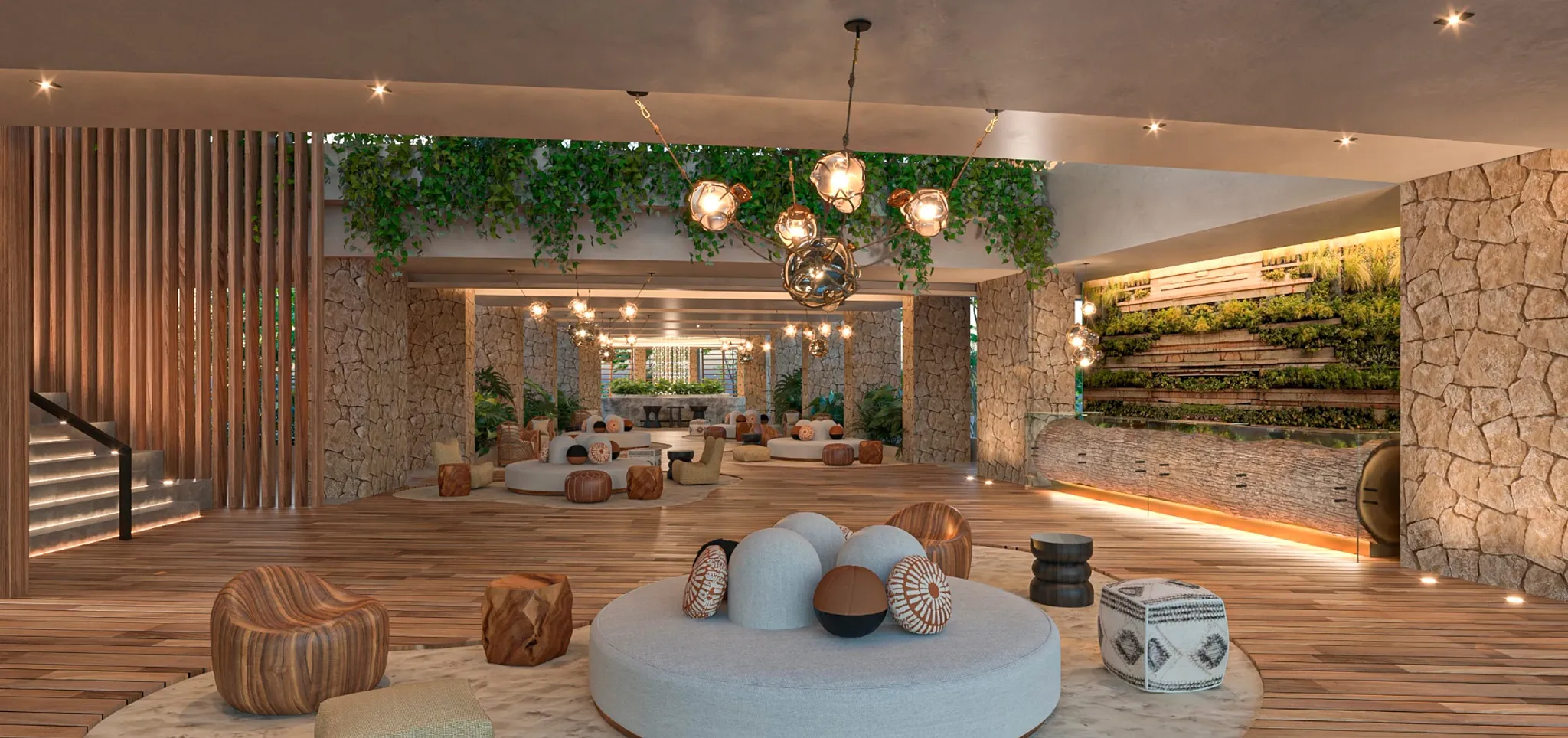 SECTU-INT-LOBBY-RNDR Secrets Tulum Mexico Destination Wedding